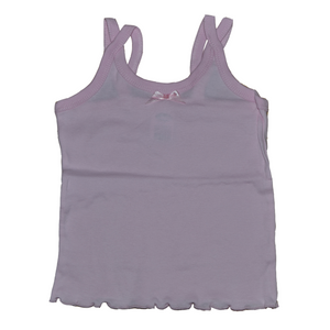 Girls Split Strap Tank Top with Built-In Chest Support - Size 8-12