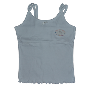 Girls Split Strap Tank Top with Built-In Chest Support - Size 8-12