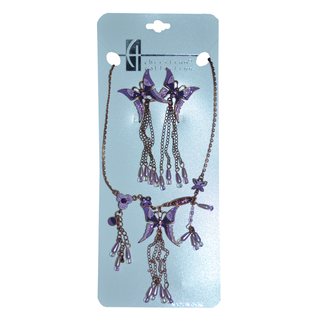 Butterfly Necklace Set